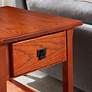 Wren 20" Wide Russet Wood Secret Compartment Side Table