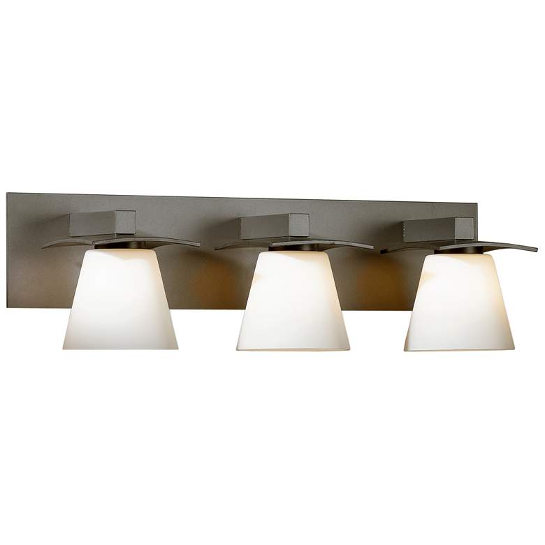 Image 1 Wren 3 Light Sconce - Dark Smoke Finish - Opal Glass