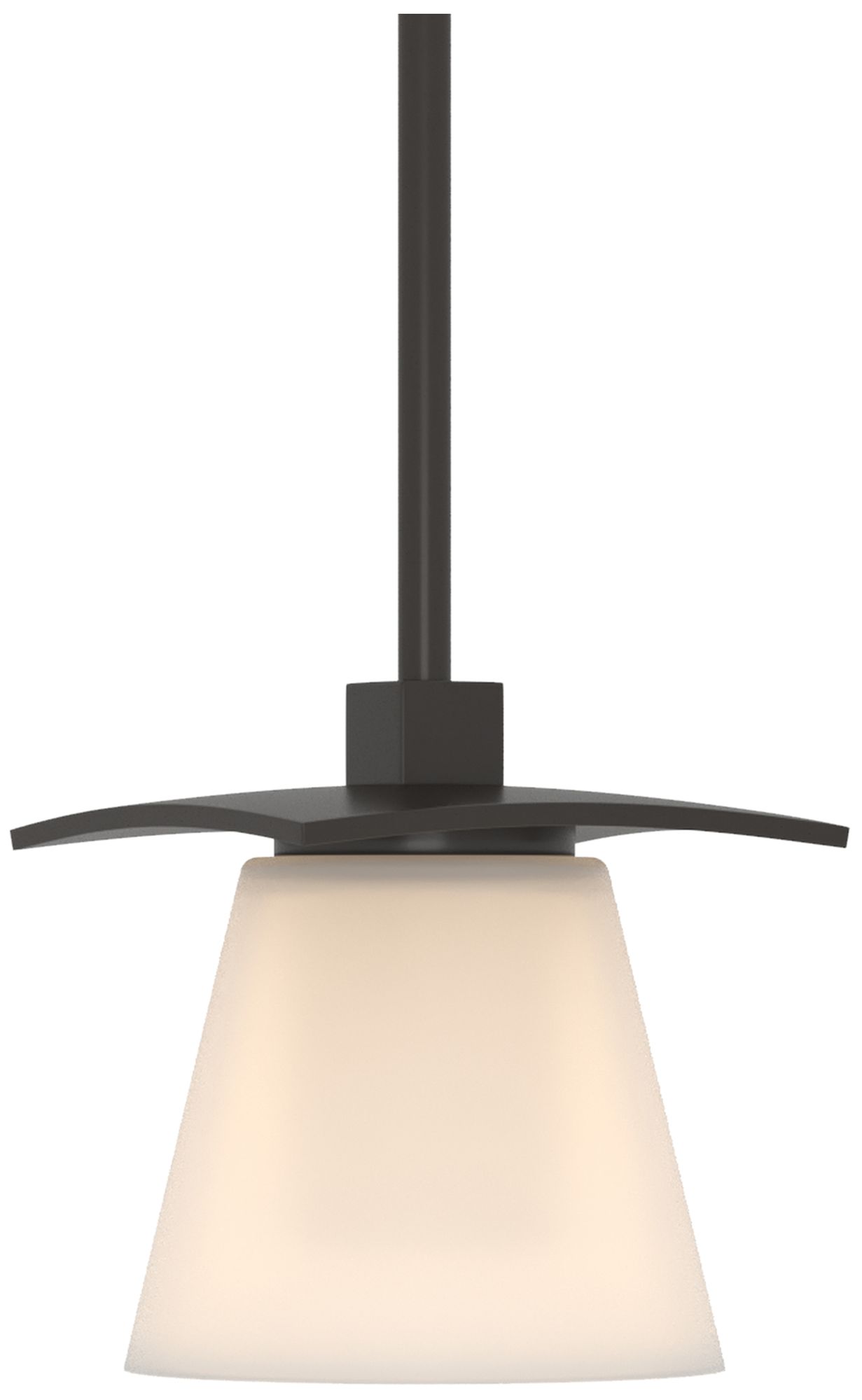 Wren 5" Wide Oil Rubbed Bronze Mini Pendant w/ Opal Glass