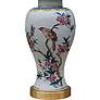 3_Wren Bird 29" Temple Jar Hand-Painted Porcelain Table Lamp more views