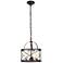 Wren Collection Pendant Dark Copper Brown And Frosted White Finish