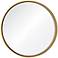 Wren Gold 30" Round Framed Wall Mirror