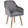 Wrendham Gray Velvet Accent Chair