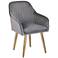 Wrendham Gray Velvet Accent Chair