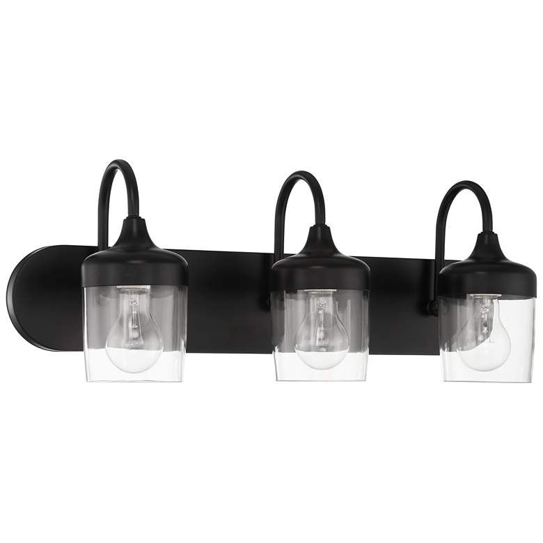 Image 1 Wrenn 3 Light Vanity in Flat Black