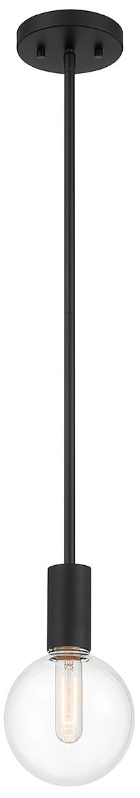 Image 3 Wright 1-Light Mini-Pendant in Matte Black more views