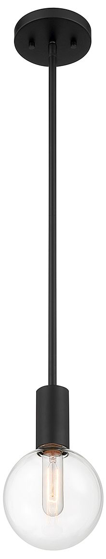 Image 4 Wright 1-Light Mini-Pendant in Matte Black more views