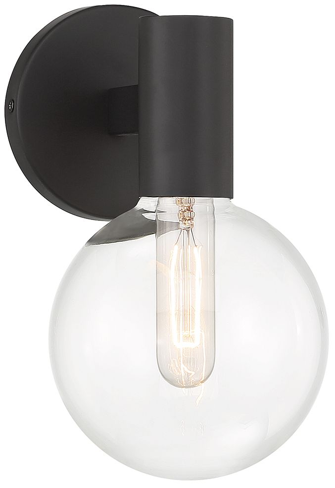 Wright 1-Light Wall Sconce in Matte Black