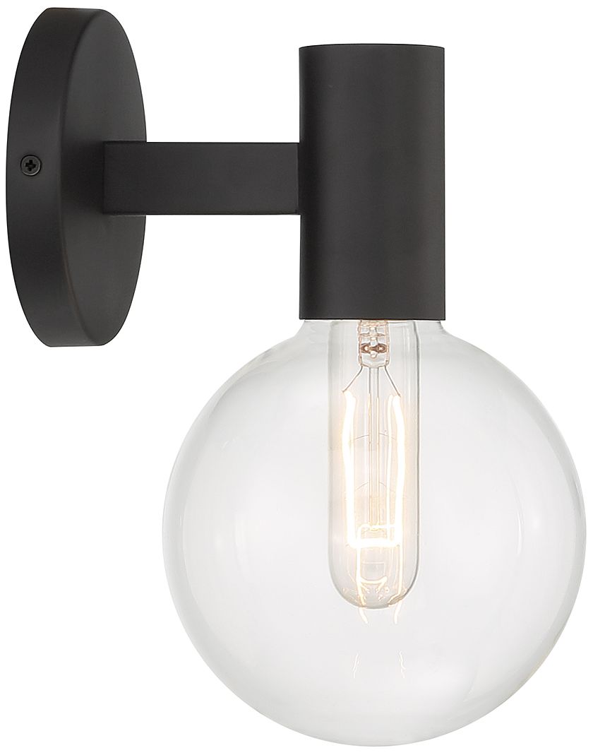 Image 5 Wright 1-Light Wall Sconce in Matte Black more views