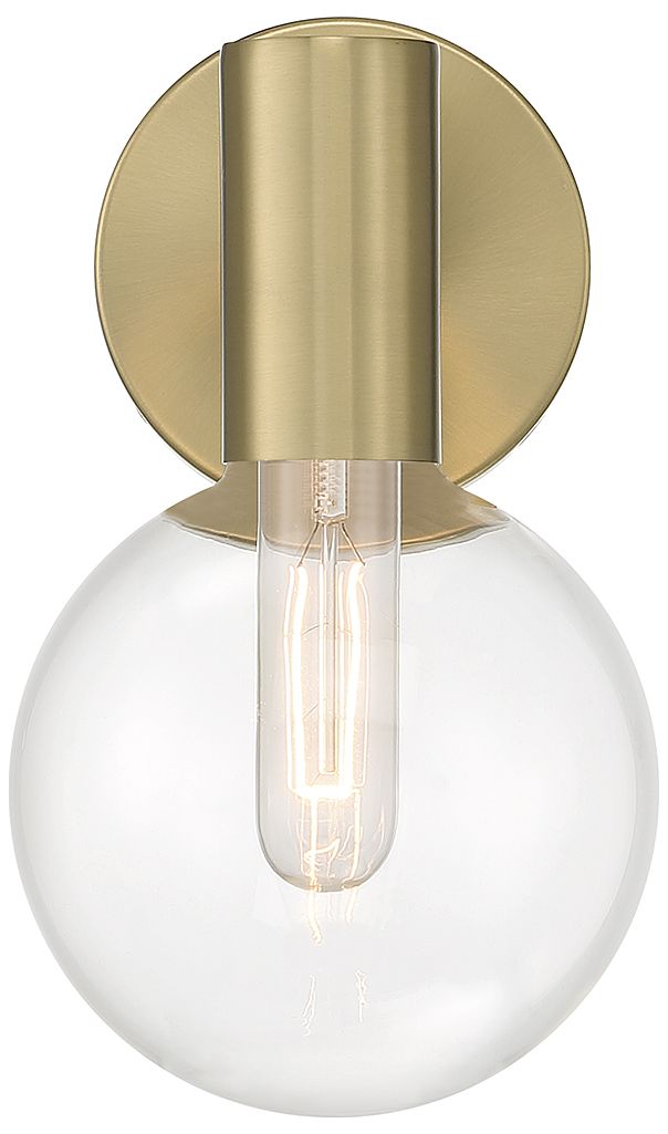 Image 3 Wright 1-Light Wall Sconce in Warm Brass more views