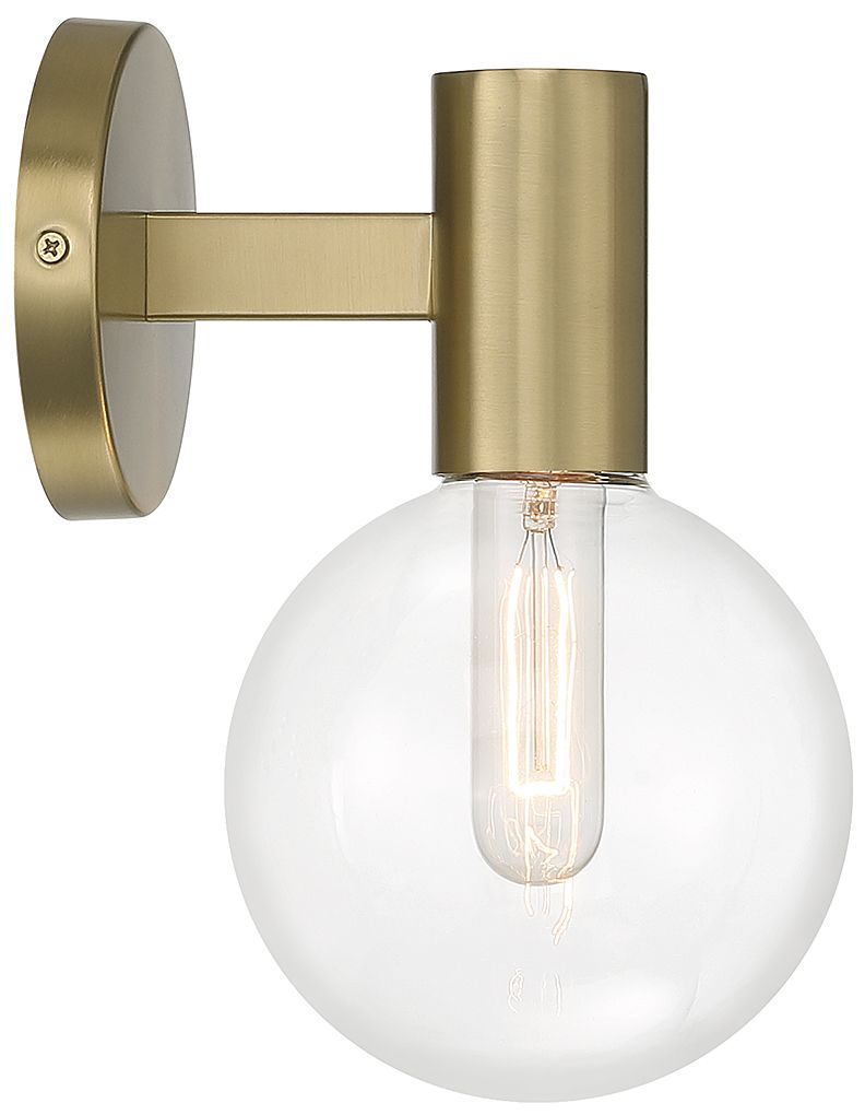 Image 5 Wright 1-Light Wall Sconce in Warm Brass more views