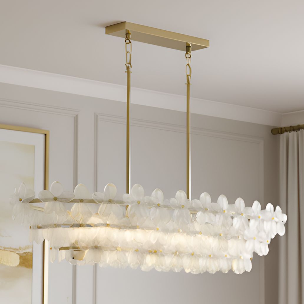 Thumbnail1 of Wright 5-Light Brushed Gold Island Light