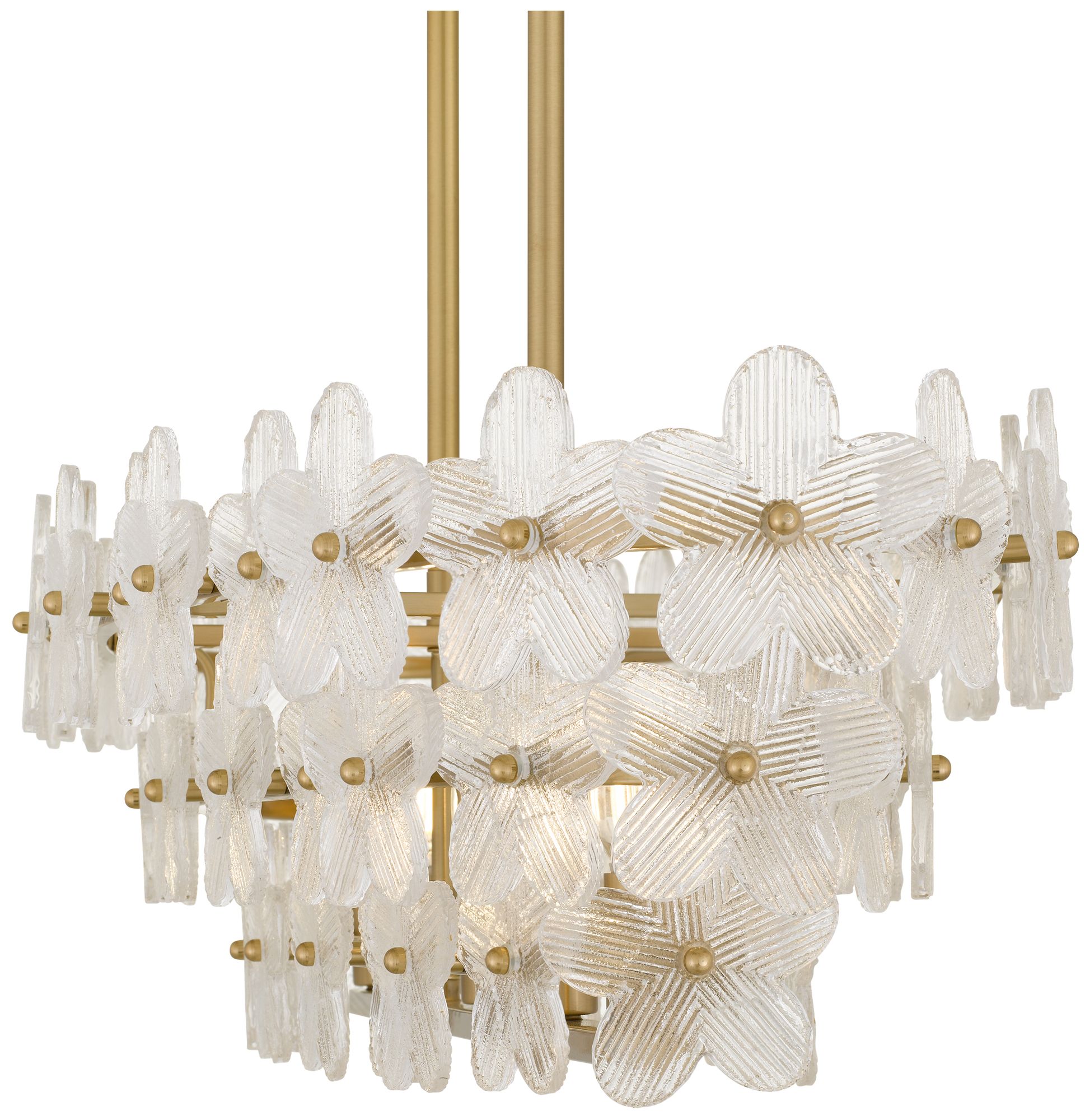 Wright 5-Light Brushed Gold Island Light