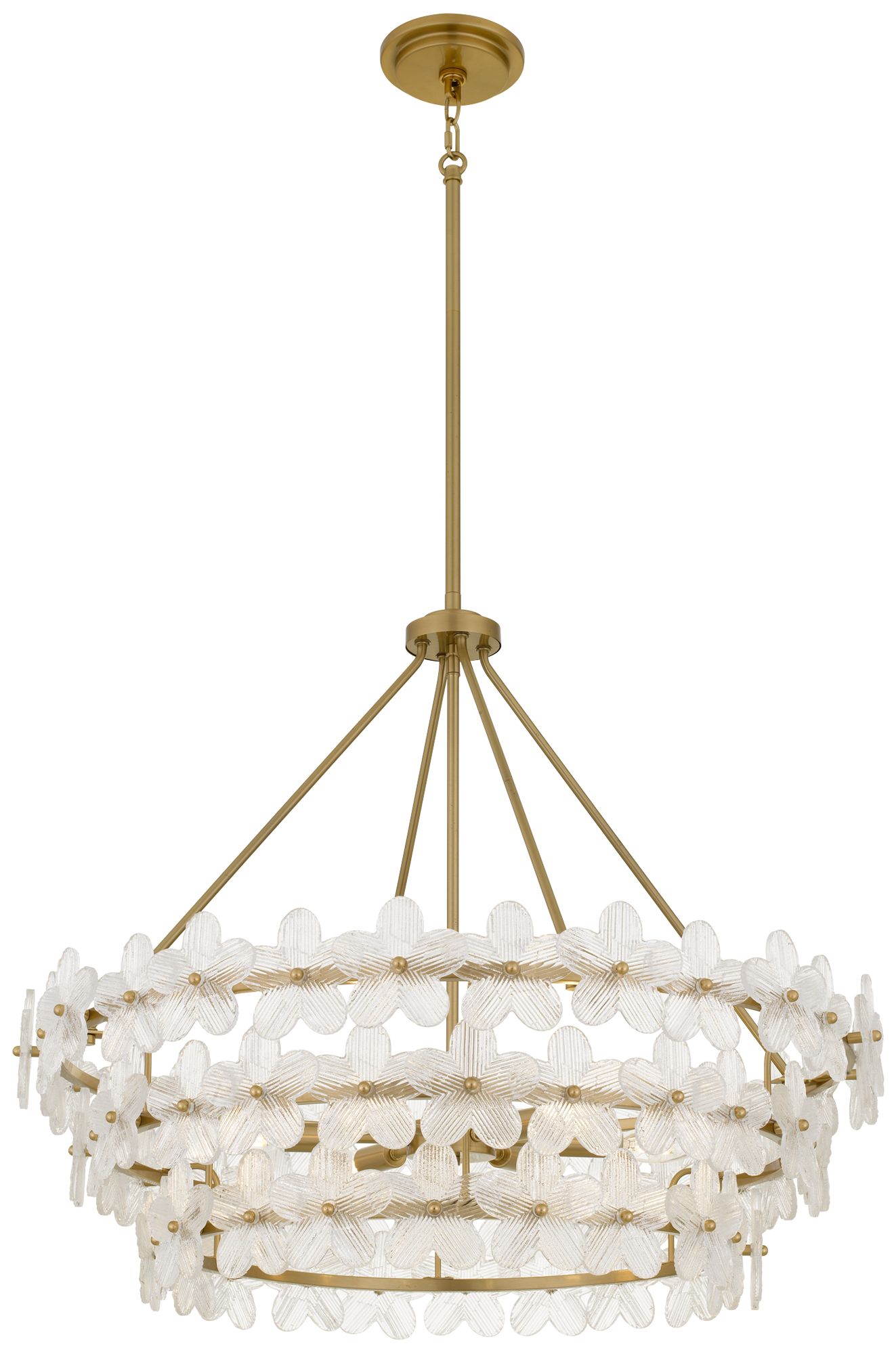 Thumbnail2 of Wright 6-Light Brushed Gold Pendant Light