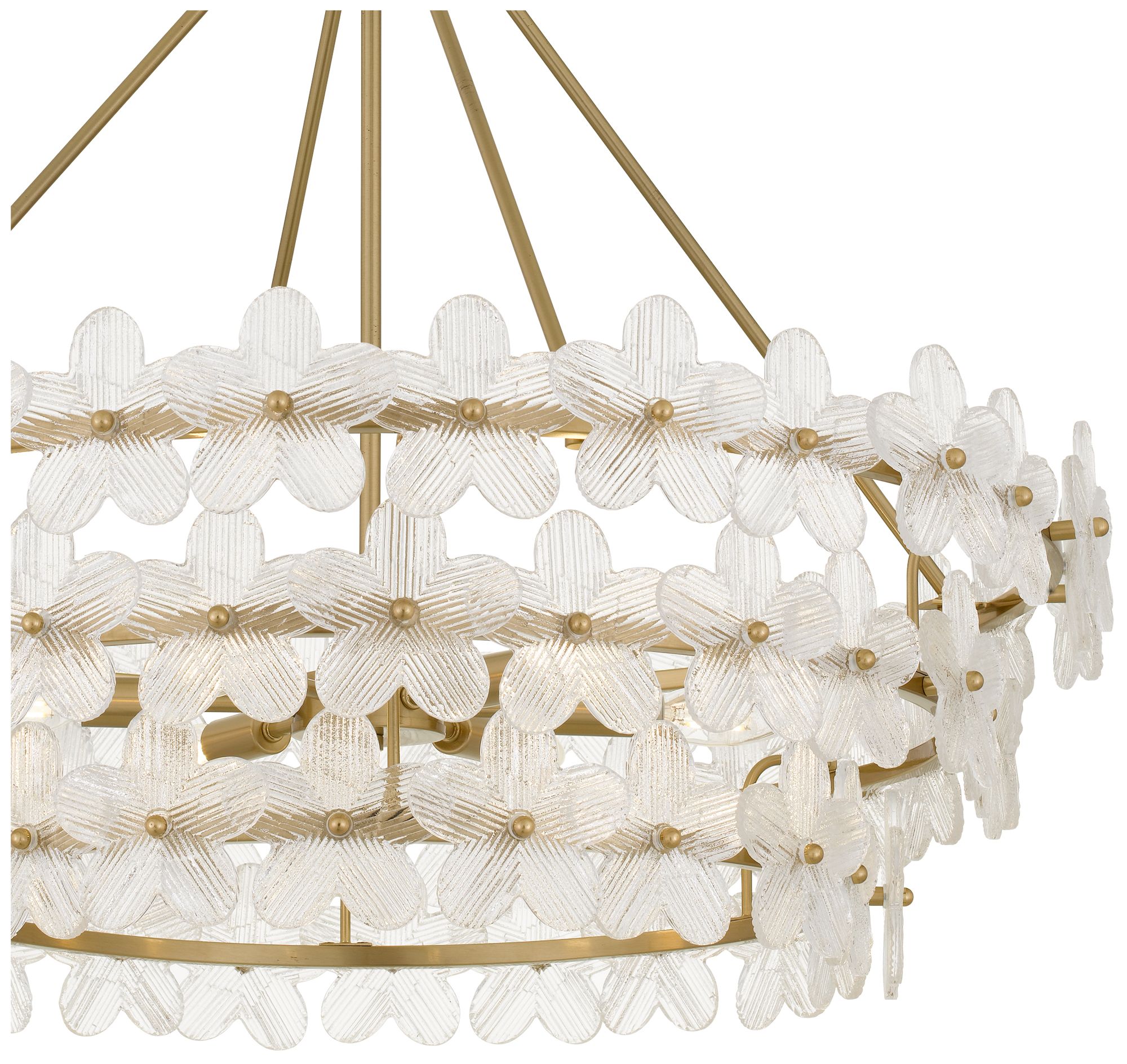 Wright 6-Light Brushed Gold Pendant Light