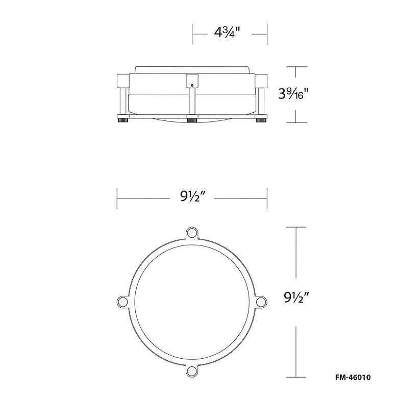 Image 3 Wright LED Flush Mount more views