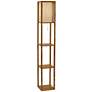 1_Wright Natural Wood Veneer Floor Lamp with Shelves