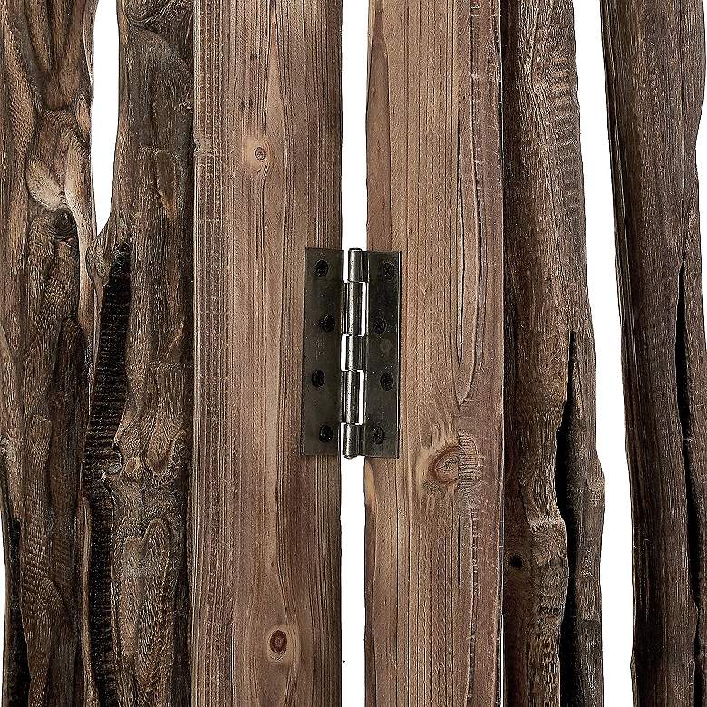 Image 4 Wrightwood 84"W Natural Wood Branches Screen/Room Divider more views