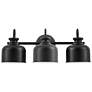 1_Wrigley 8.25" High 3-Light Matte Black Finish Vanity