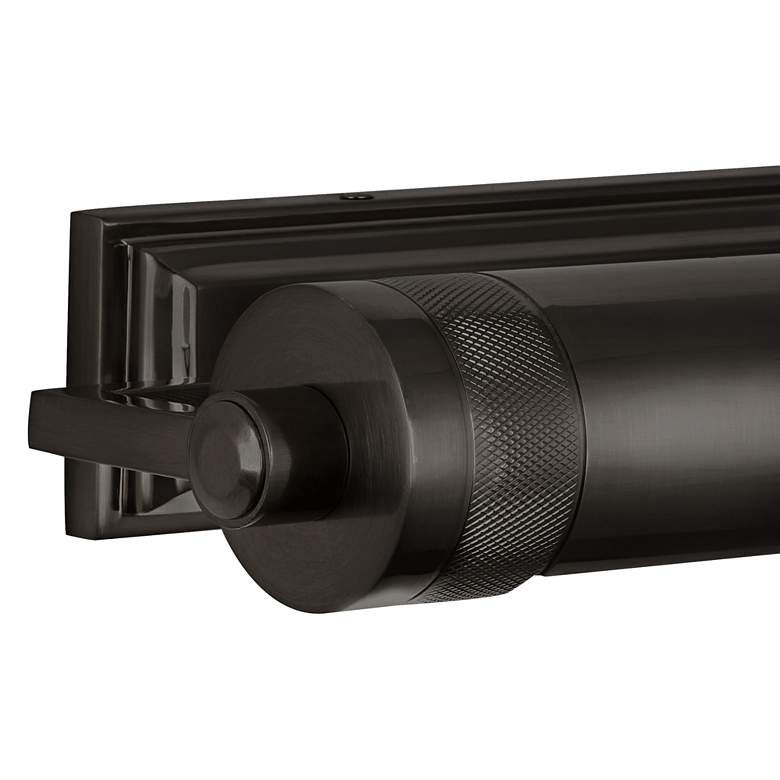 Image 2 Wyatt 18 1/2" Wide Deep Patina Bronze Plug-In Picture Light more views
