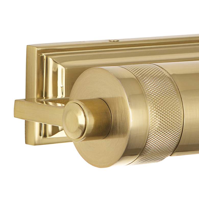 Image 2 Wyatt 18 1/2 inch Wide Modern Brass Plug-In Picture Light more views