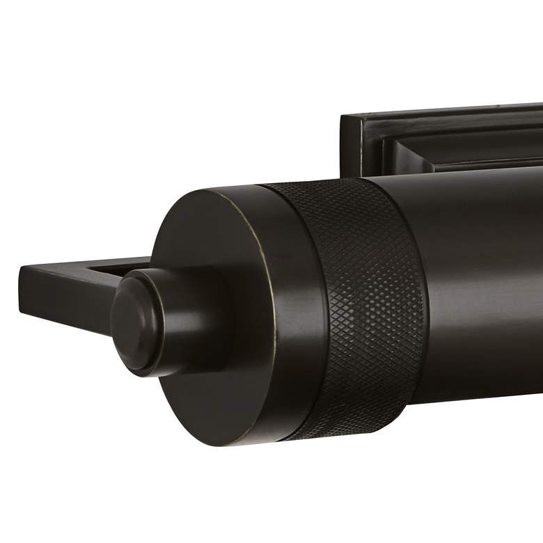 Image 2 Wyatt 24 1/2" Wide Deep Patina Bronze Plug-In Picture Light more views