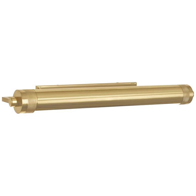 Image 1 Wyatt 24 1/2 inch Wide Modern Brass Plug-In Picture Light