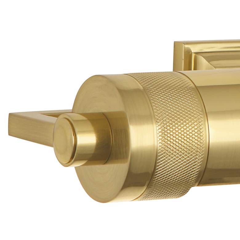 Image 3 Wyatt 24 1/2" Wide Modern Brass Plug-In Picture Light more views