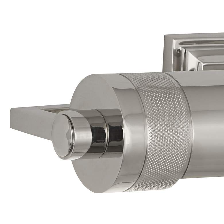 Image 2 Wyatt 24 1/2" Wide Polished Nickel Plug-In Picture Light more views