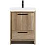 2_Wyatt 24" Wide Natural Oak Single Sink Bathroom Vanity