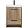 Wyatt 24" Wide Natural Oak Single Sink Bathroom Vanity
