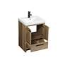 5_Wyatt 24" Wide Natural Oak Single Sink Bathroom Vanity more views