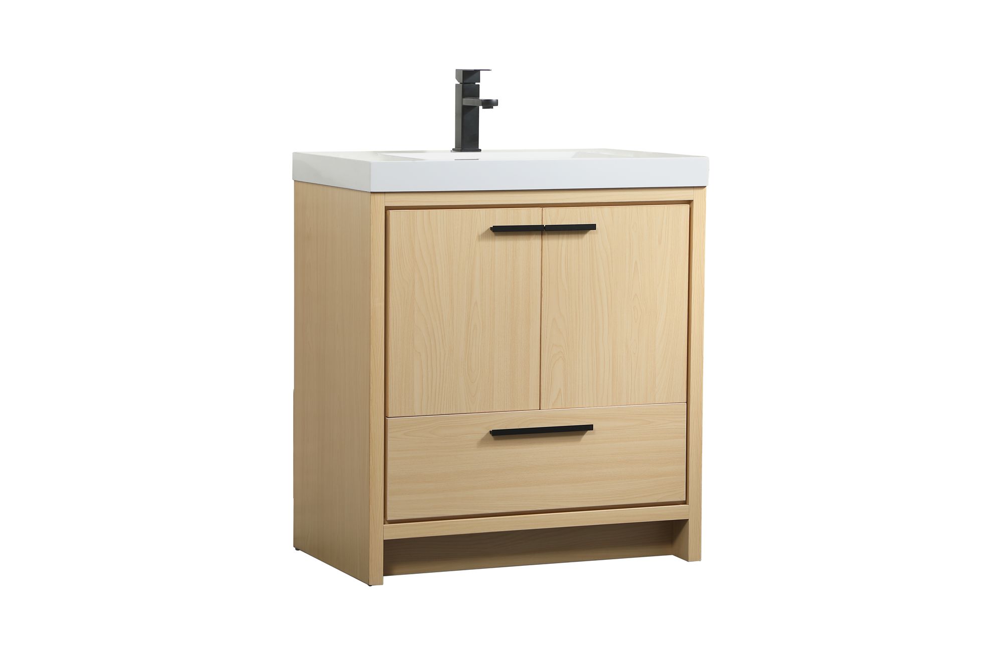 Image 3 Wyatt 30" Wide Maple 2-Door Single Sink Bathroom Vanity more views