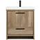 Wyatt 30" Wide Natural Oak Single Sink Bathroom Vanity