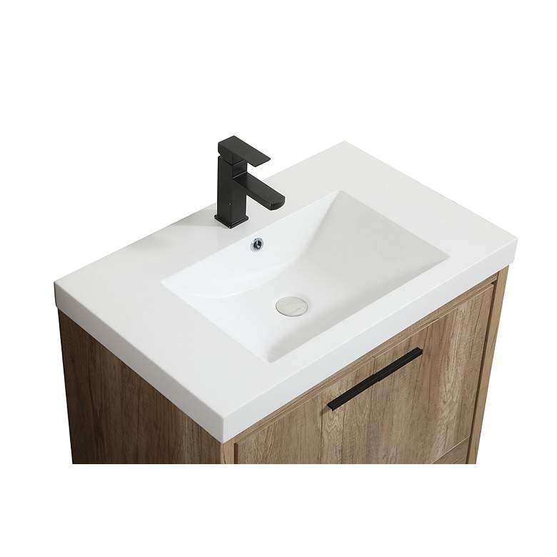 Image 6 Wyatt 30" Wide Natural Oak Single Sink Bathroom Vanity more views