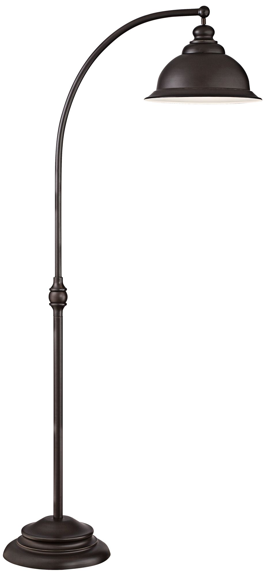 Wyatt II Dark Bronze Arc Floor Lamp 1F209 Lamps Plus