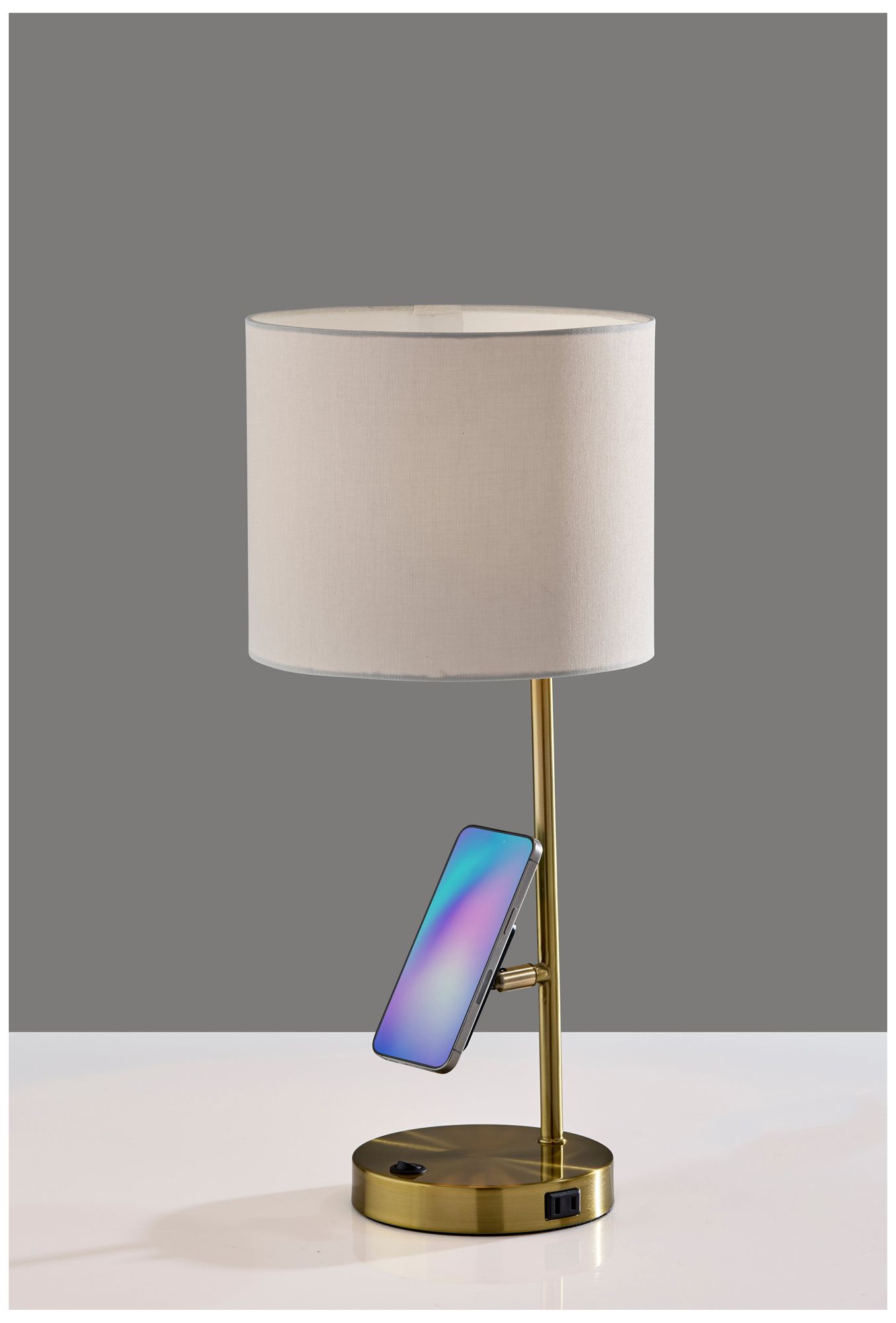 Image 4 Wyatt Supercharger Desk Lamp- Antique Brass more views