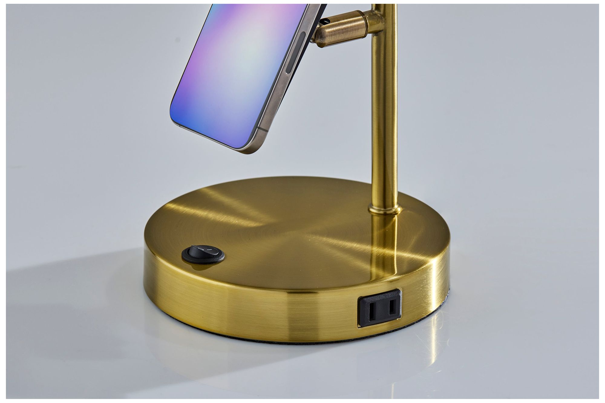 Image 6 Wyatt Supercharger Desk Lamp- Antique Brass more views
