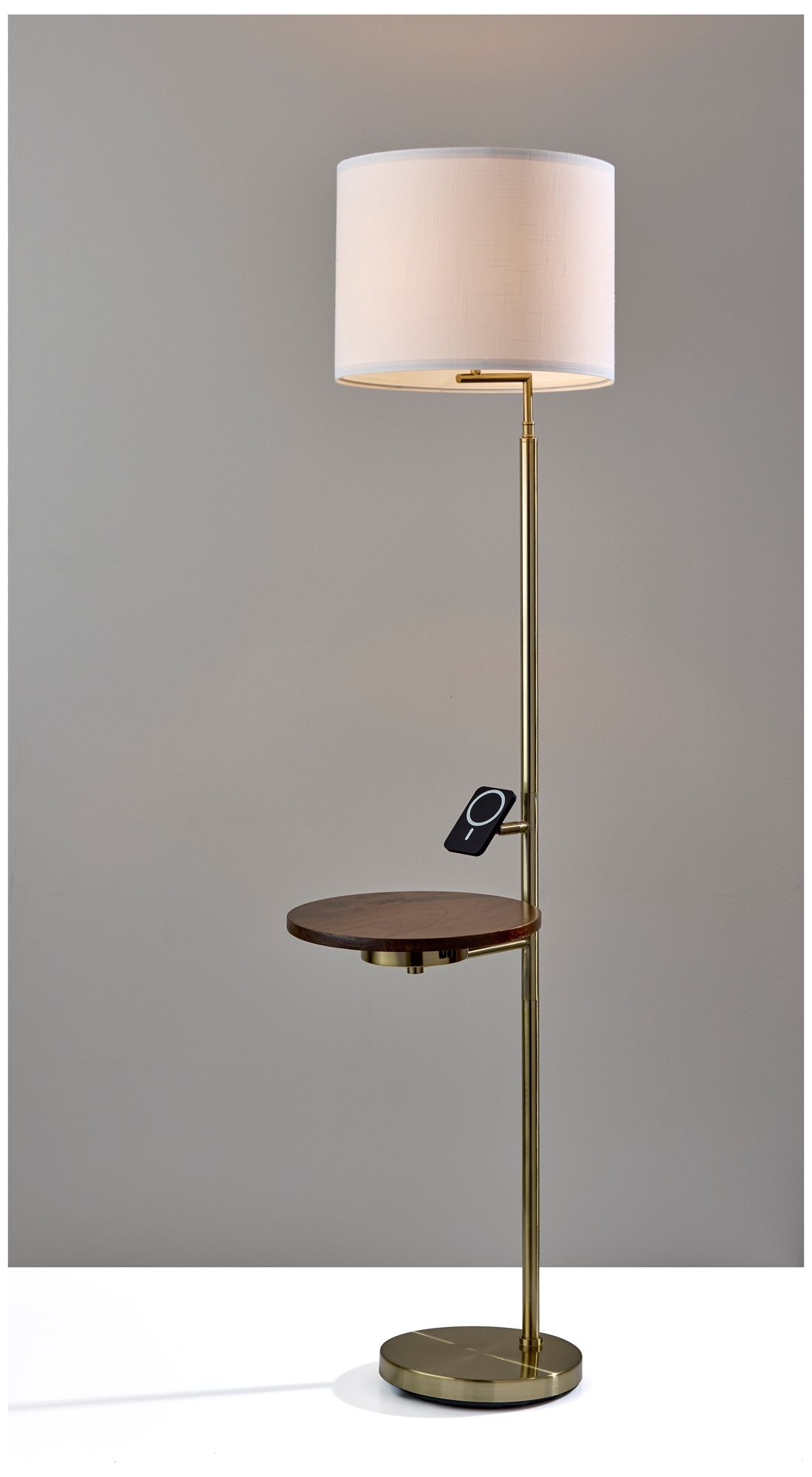 Image 4 Wyatt Wireless Charging Task Floor Lamp with Table more views