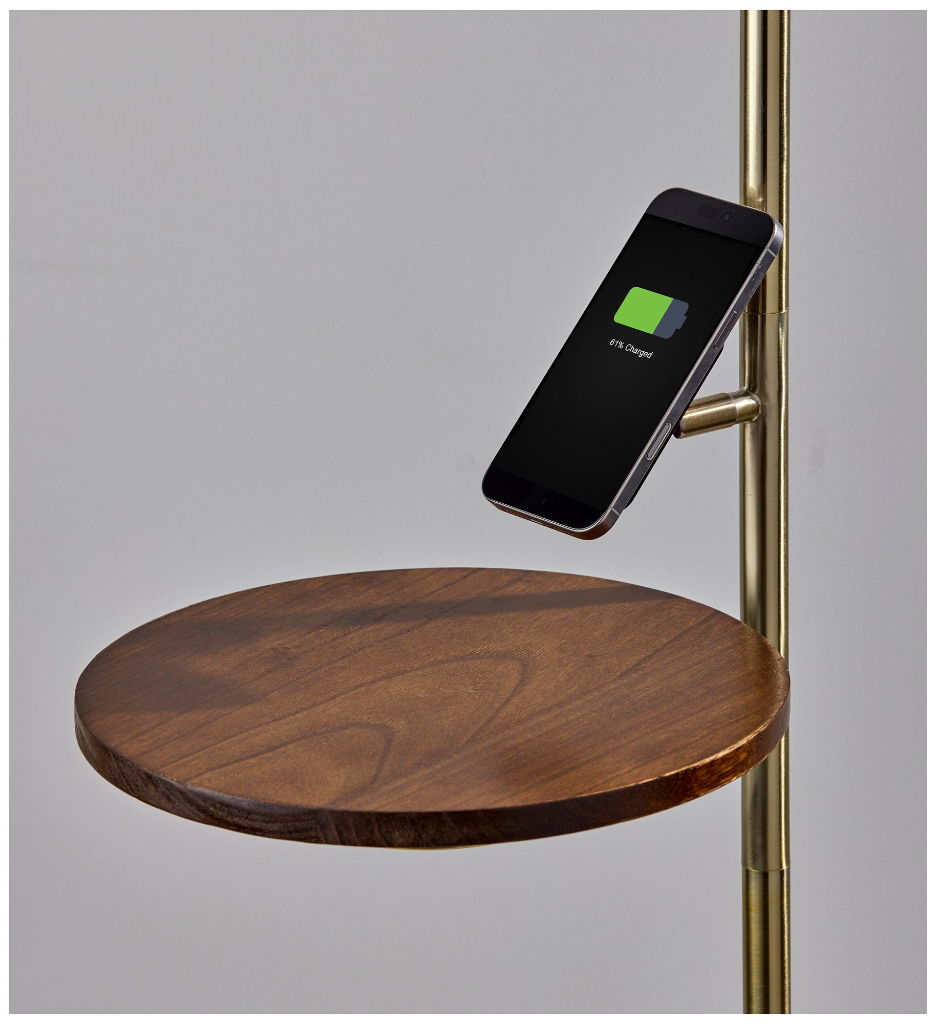 Wyatt Wireless Charging Task Floor Lamp with Table