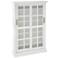 Wyman 31 3/4" Wide Painted White Wood 2-Door Media Cabinet