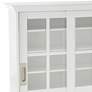 Wyman 31 3/4" Wide Painted White Wood 2-Door Media Cabinet