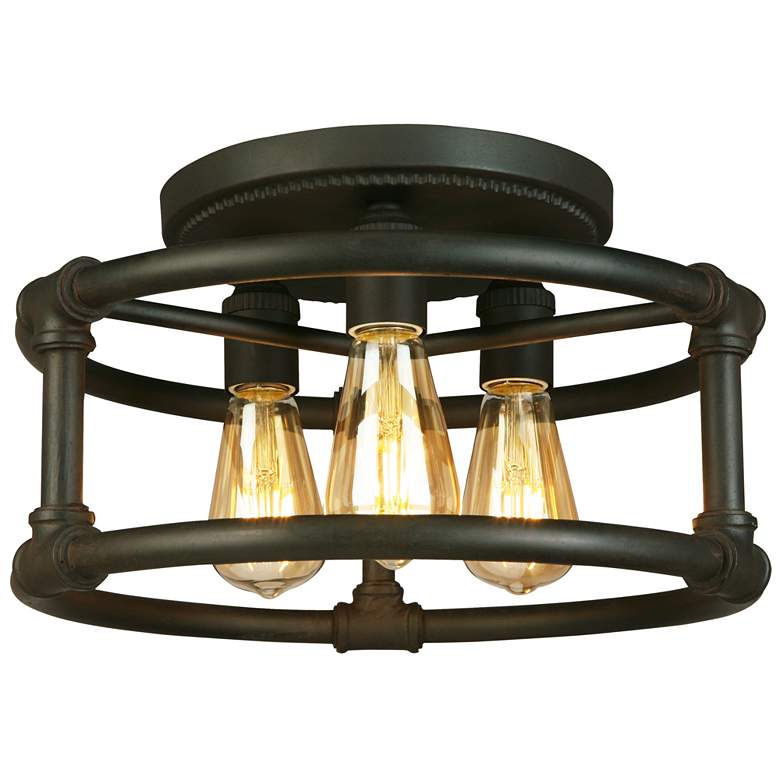 Image 1 Wymer - 3-Light Ceiling Light - Matte Bronze