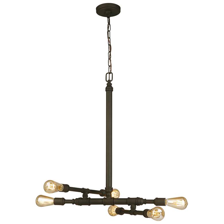 Image 1 Wymer - 6-Light Pendant - Matte Bronze