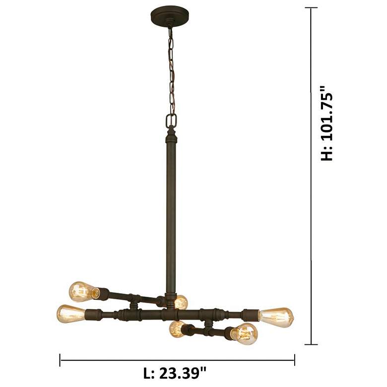 Image 3 Wymer - 6-Light Pendant - Matte Bronze more views