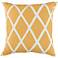 Wyndham Canary Yellow 22" Square Decorative Pillow
