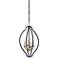 Wyndmere 14" Wide Sand Black and Gold 4-Light Foyer Pendant