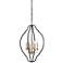 Wyndmere 20" Wide Sand Black and Gold 6-Light Foyer Pendant