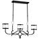 Wyndmere 36 1/2"W Black Gold Kitchen Island Light Chandelier