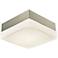 Wyngate 5 1/4" Wide Satin Nickel Square LED Ceiling Light